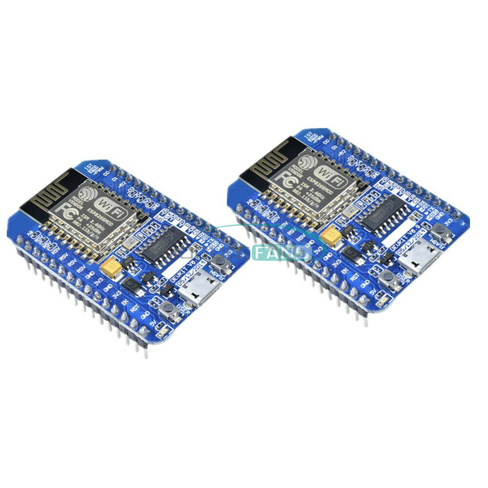 2PCS NodeMcu Lua ESP8266 CH340 WIFI Internet Development Board Newest Firmware