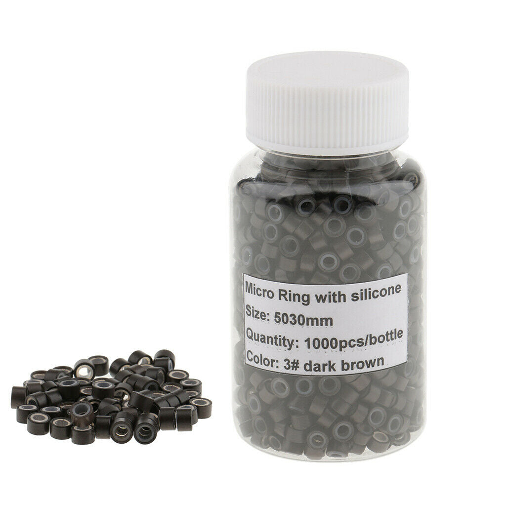 Professional Silicone Micro Link Rings Lined For Hair Extensions 2000Pieces