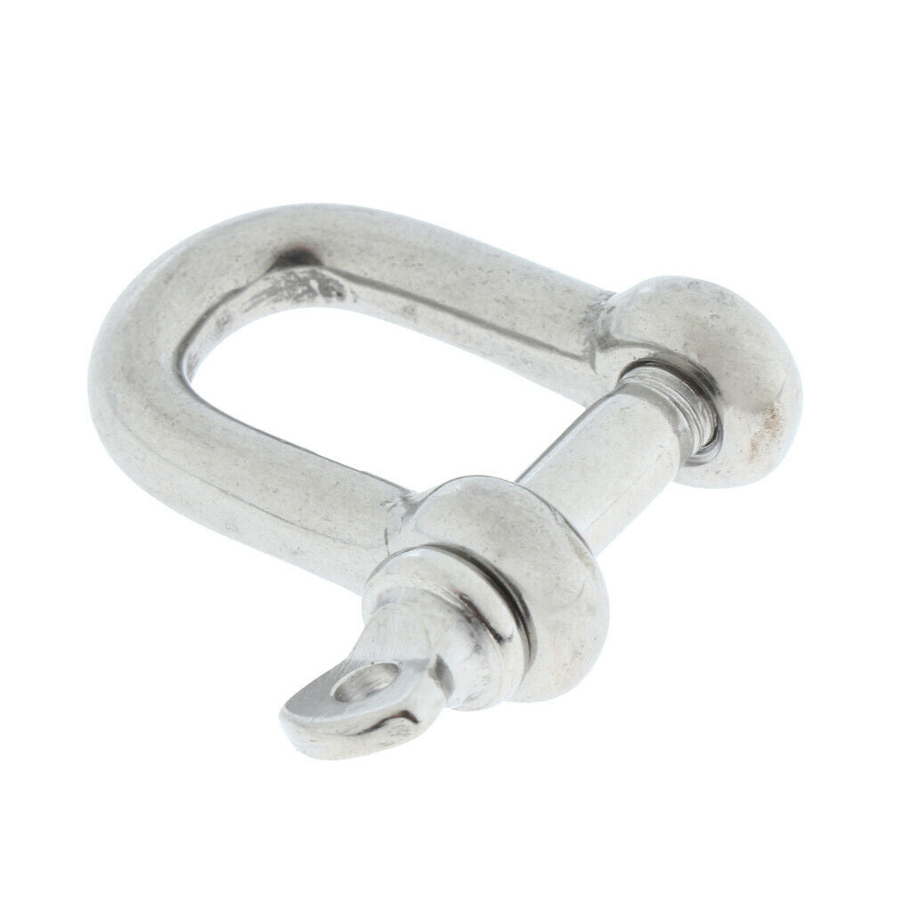 2xStainless Steel D-Shackle Chain Shackle Rigging Fastener M4-M8 M5-5mm