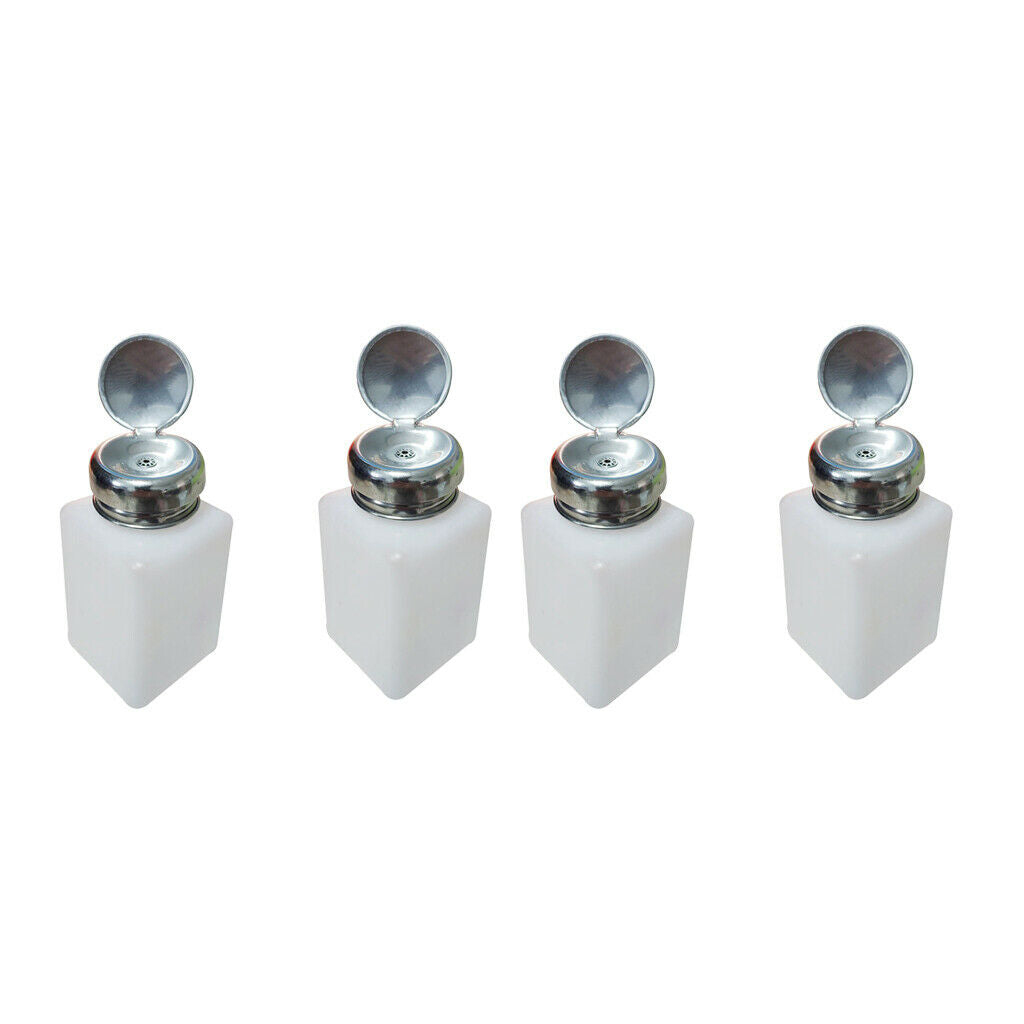 4x One-touch Makeup Remover Press Bottle Alcohol Acetone Liquid Dispenser