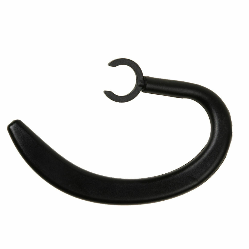 6 Pcs Replacement Spare Ear Hooks Earloop For Bluetooth Headset Black