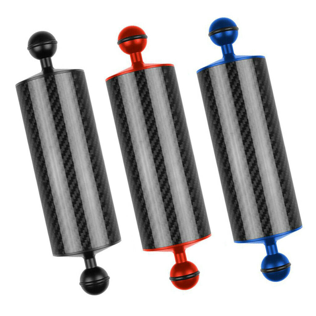 2xk 60mm Dia. 8" Carbon Fiber Dual Ball Arm for Buoyancy Underwater System