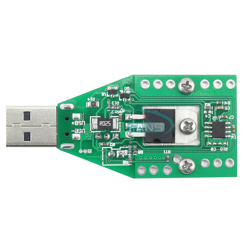 Electronic Load Resistor USB Discharge Battery Tester with Fan 15W 3.7-13V