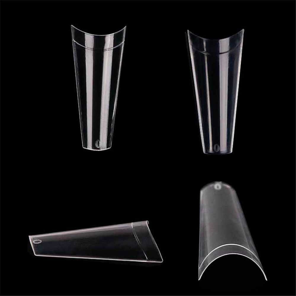 Decor Beauty Acrylic Gel Nail False Nails Nail Art Tips Half Cover C Curve