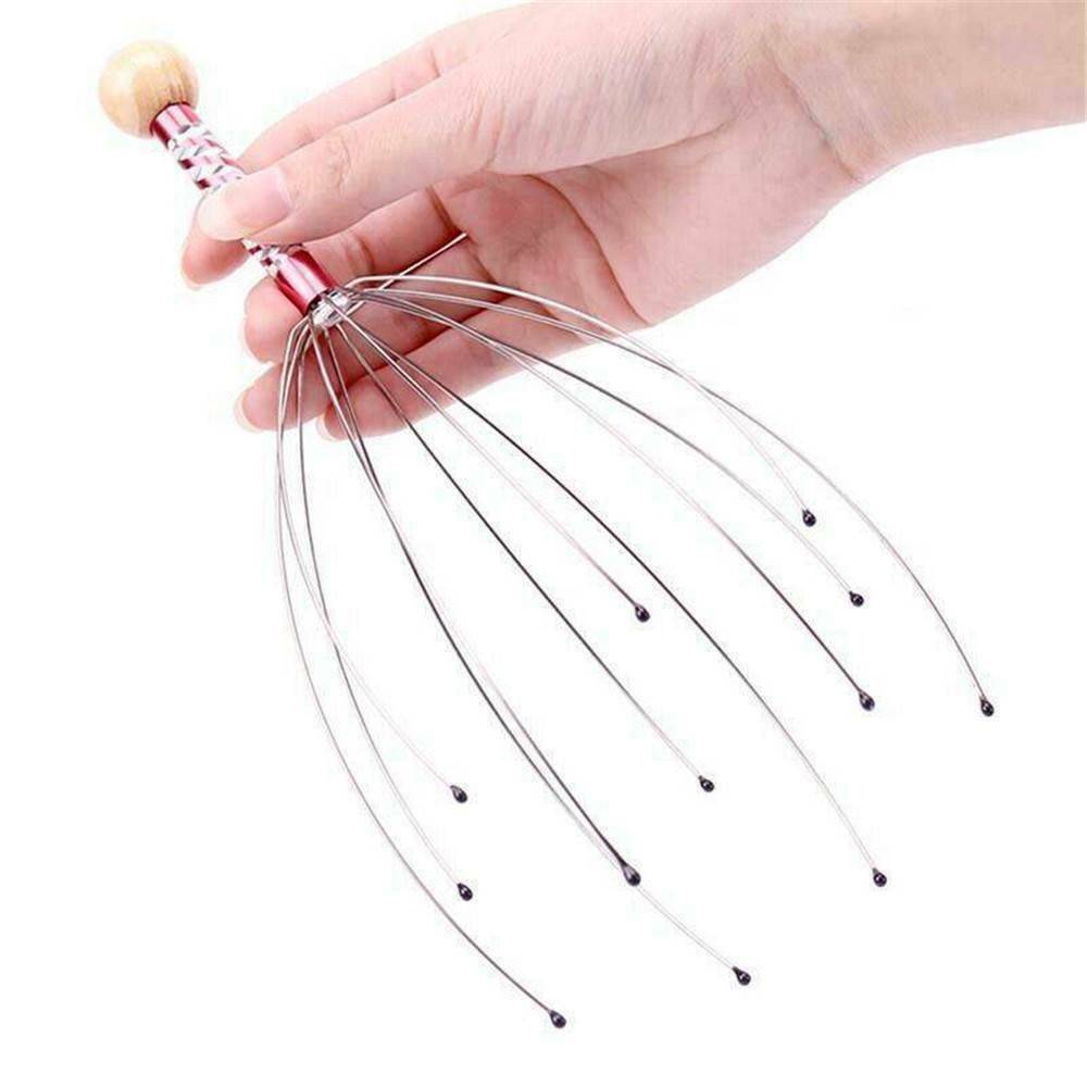 Head Massager Metal Scalp Neck Body Natural Relax Pain Relief Scratcher Fashion