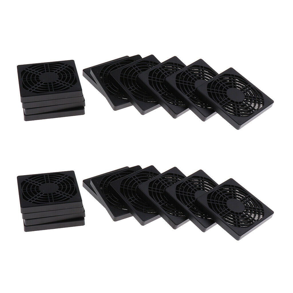20x Ventilation Protection Grille With Dust Filter For Fan PC Computer Case 8cm