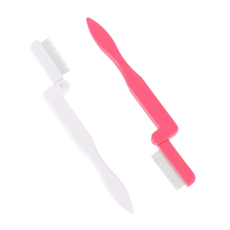 1Pcs Folding Eyelash Comb Eyelash Curl Separator Eyebrow Grooming Bru.l8
