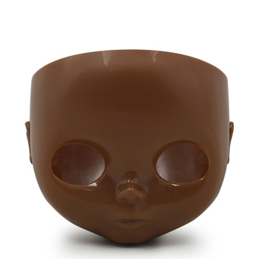 Tanned Faceplate Head with Screws for Blythe Takara Custom | Changing Face Shell