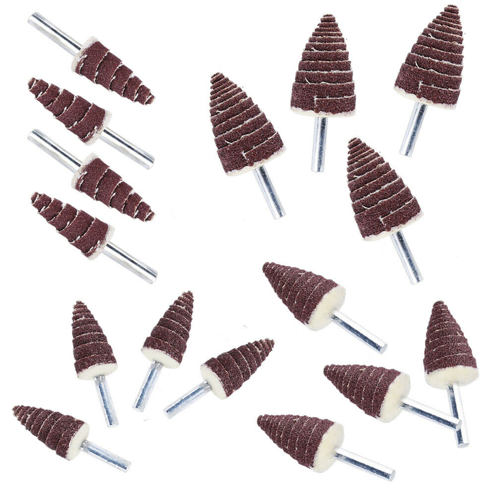 Cone Abrasive Sandpaper Wheel Sanding Grinding Polishing Head for Rotary Tool
