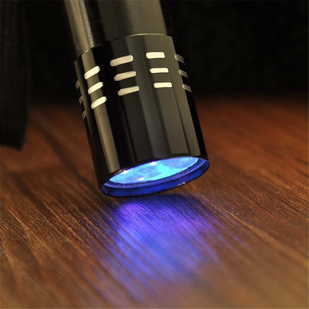 395/365 nM Ultra Violet LED Flashlight Blacklight Torch Light Inspection Lamp ~~