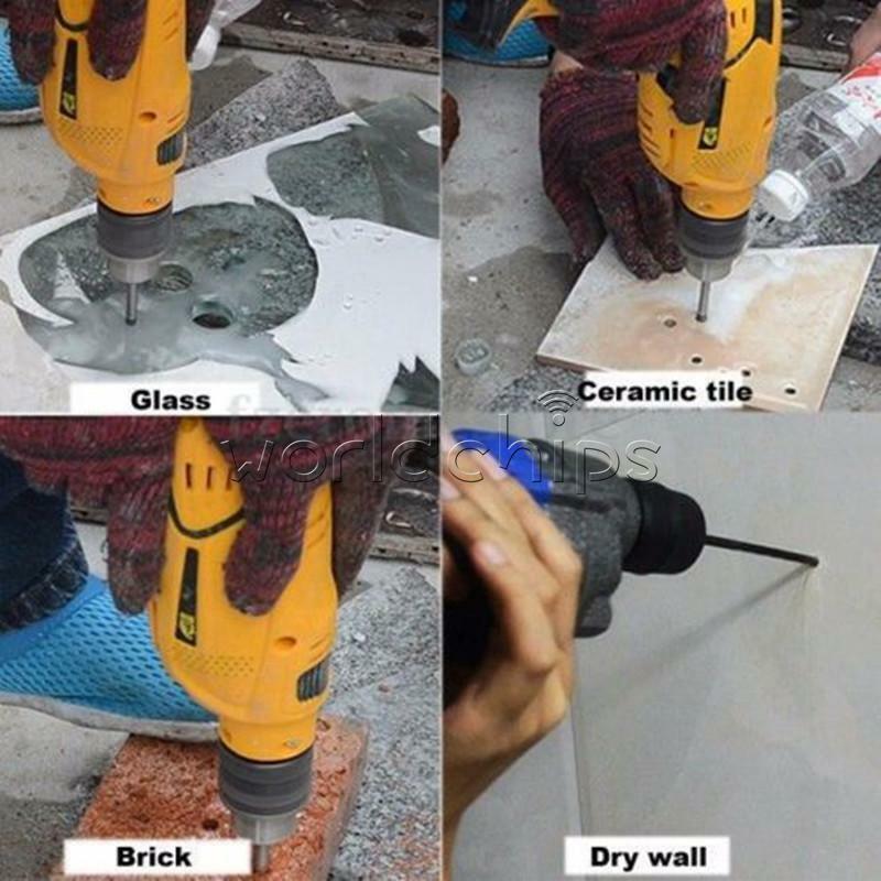 4PCS Marble 4/6/8/10mm Glass Spear Head Cretive Drill Bits Ceramic Tile Set