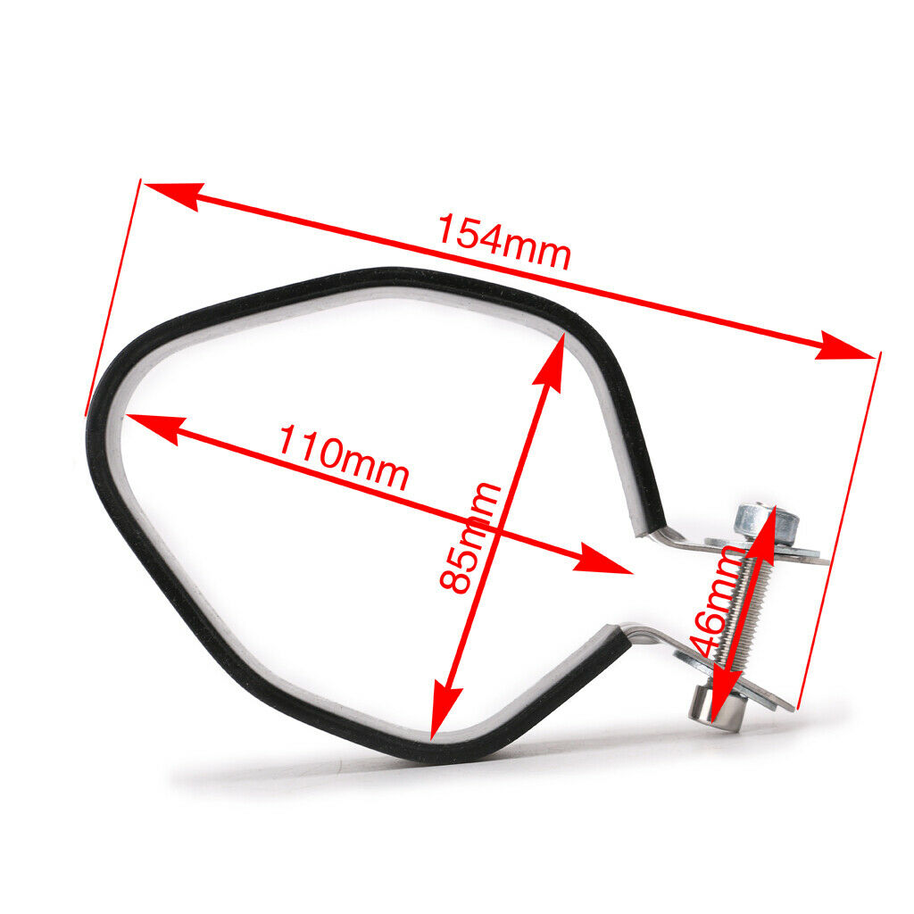 2X 3.3 "85mm Stainless Steel Bumper Band Exhaust Clamp Sleeve Coupling