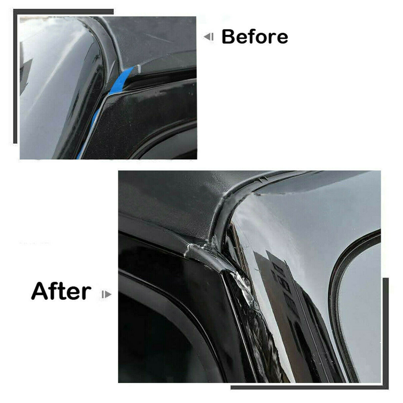 2Pcs Water Rain Gutter Extension For Jeep Wrangler JL NO Glue Included