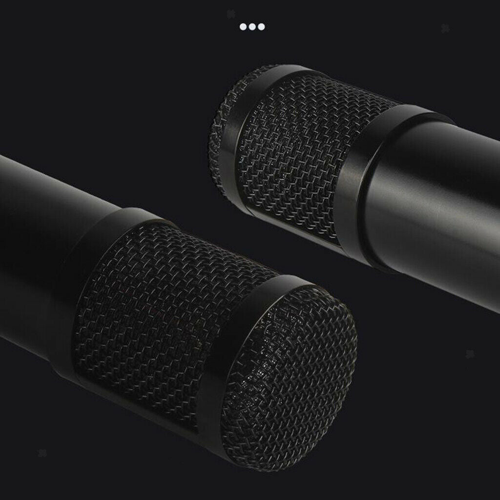 Condenser Microphone Kit for Studio Recording Black B with Sound Card