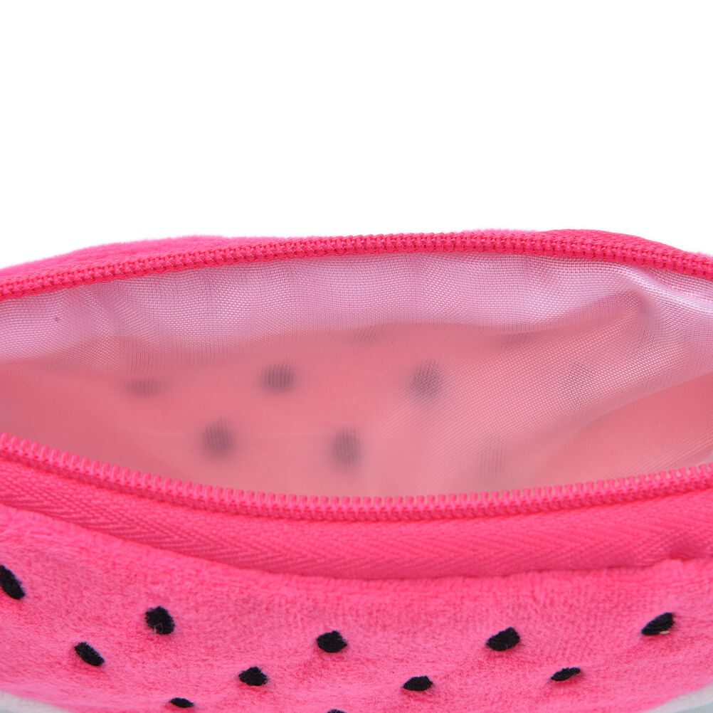 Watermelon Plush Stationery Pencil case Pen Purse Bag Lovely Cosmetic Bag Pin DD