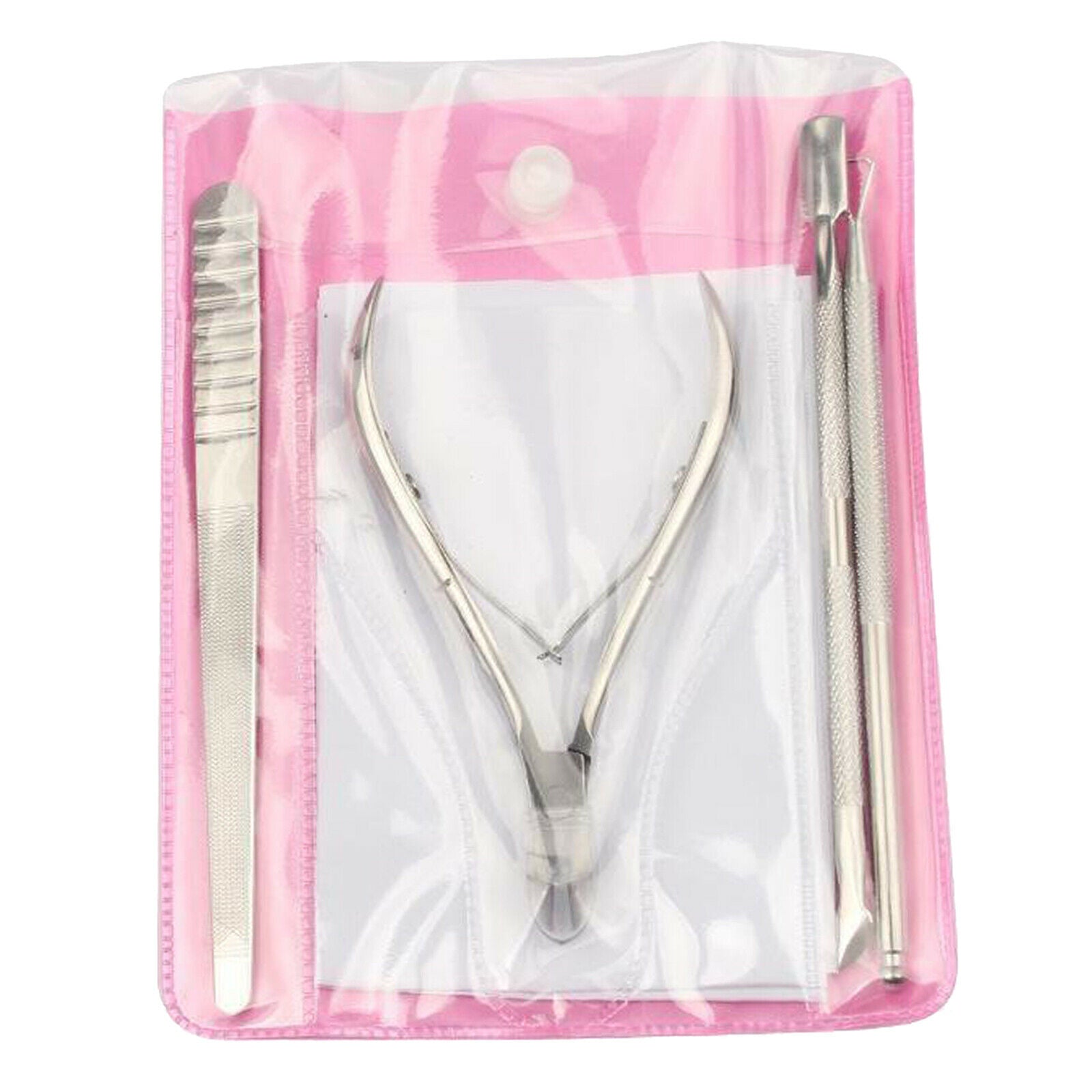 Cuticle Trimmer, 4Pcs Manicure Set with Nail Clipper and Cuticle Remover,