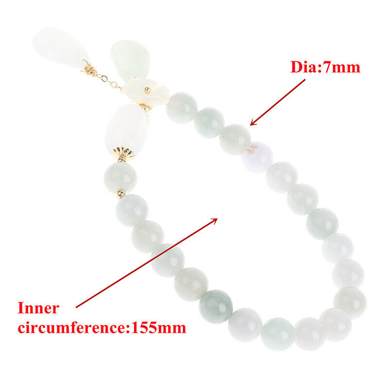 Natural Jade Emerald Agate Beads Bracelet Adjustable Bangle Charm BraceletBDAU
