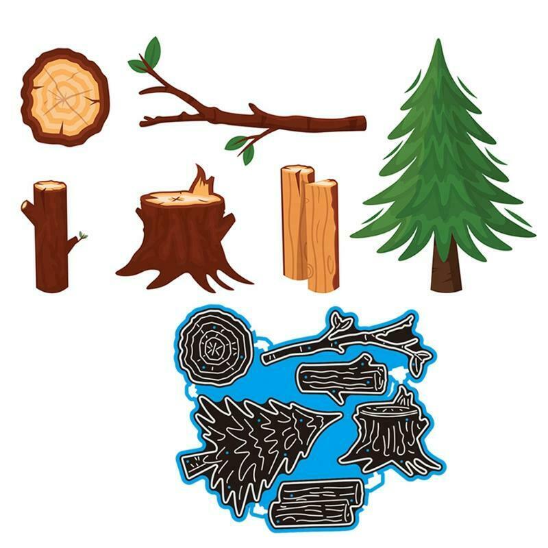 Pine Tree Metal Cutting Dies Stencil DIY Scrapbooking Album Paper Card Template