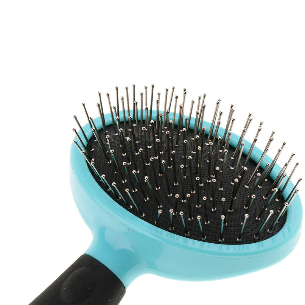 Pet Grooming Tool - Undercoat Rake Comb for Pets Dogs & Cats Thick Needle Blue