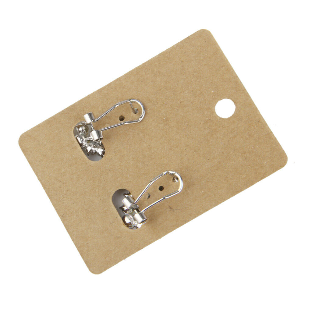 100PCS Earring Display Cards Brown Paper Earrings Tags Earring  Card
