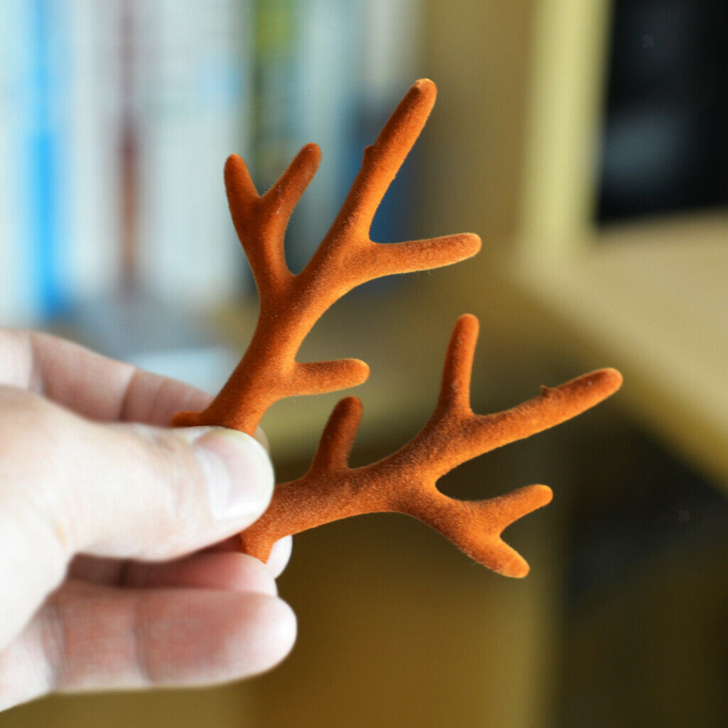 2x Reindeer Antler Craft Ornaments For Party Ornaments, Christmas Celebration