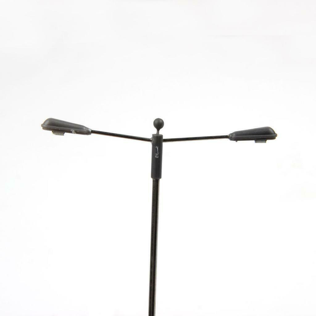 10Pc LED Street Light+20Pc Green Tree Models HO for Diorama Scenery