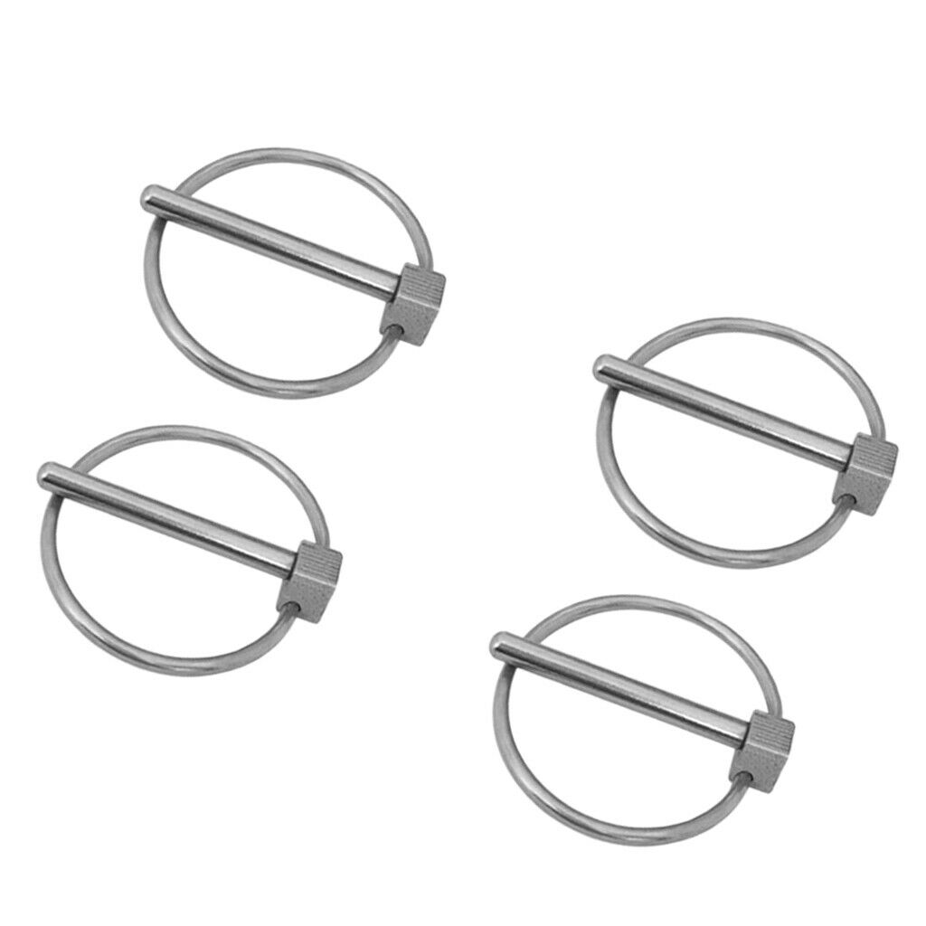 4 Pcs Lynch Pins 4mm 316 Stainless Steel Boat Trailer Parts Tractor Parts Truck