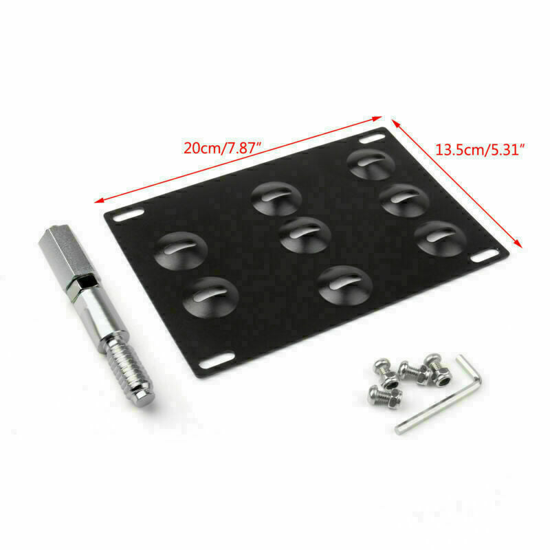 Car Tow Hook License Plate Relocate Mounting Bracket Holder Fit For Ford CN