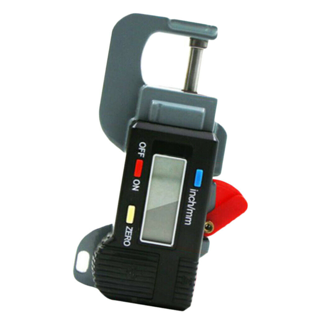 Digital Thickness Gauge LCD 0-12.7mm Thickness Meter Micrometer Measuring