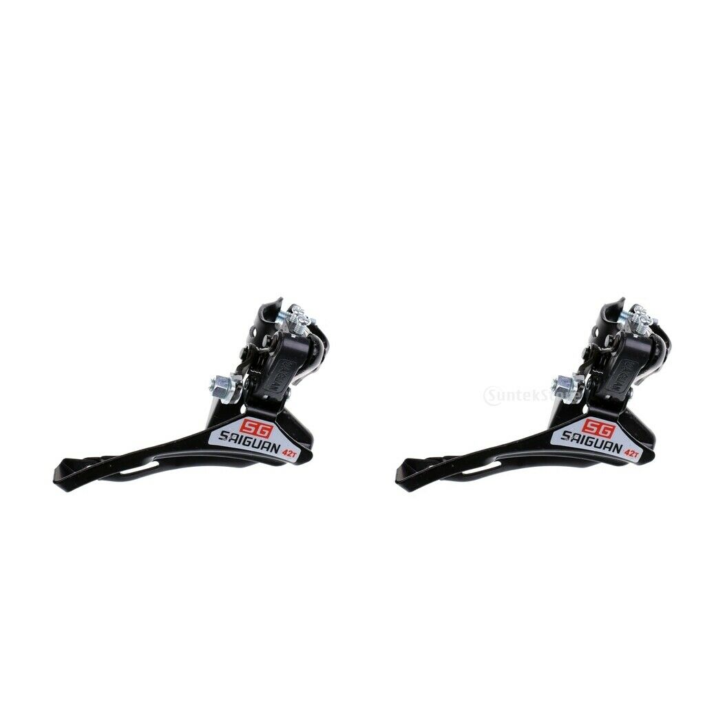 2pcs Metal Mountain Bike 31.8mm Front Gear Derailleur Pull Replacement