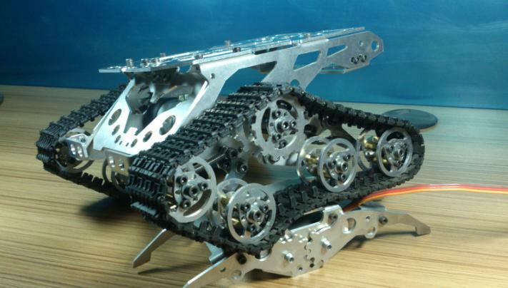 Metal Independent Suspension System Caterpillar Robot Tank chassis For Arduino