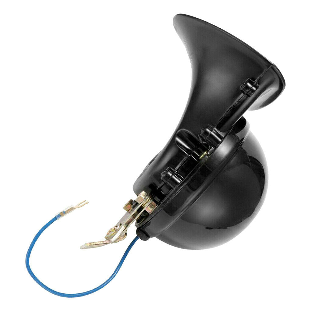 Trumpet Car Horn Set 12 Volt Loud Horn Electric Snail Horn Universal Fit Vehicle