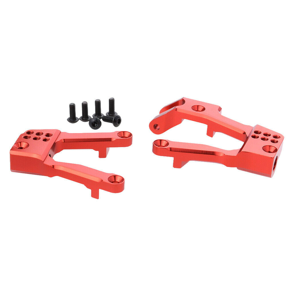 2Pcs 1/10 RC Car Aluminum Front Shock Tower Parts for AXIAL SCX10 II Red