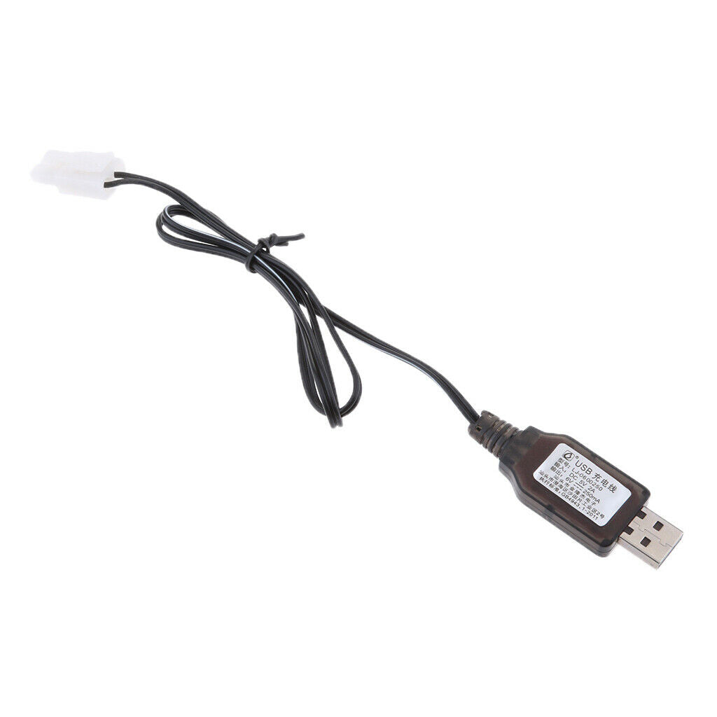 6V USB to L6.2 2P NI MH NI Cd Battery Charger Cable for RC Toys Drone