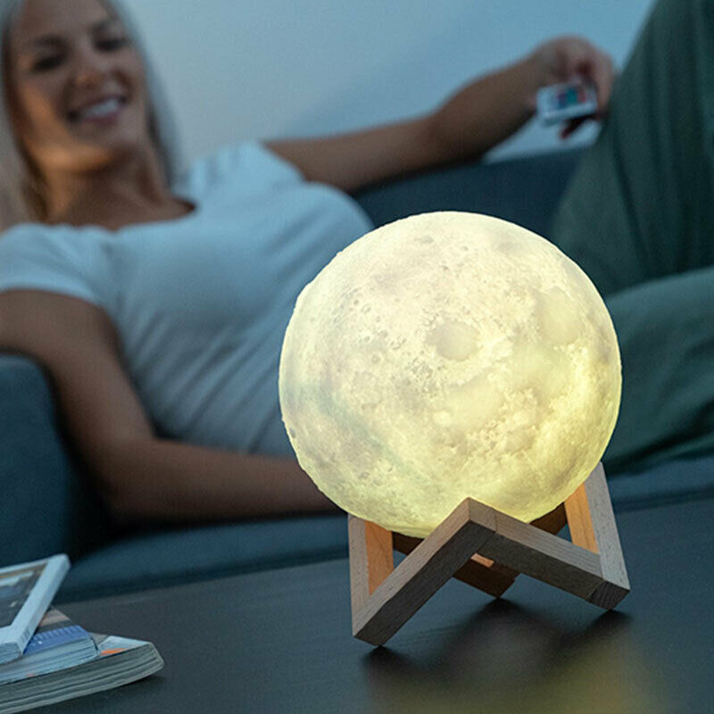 Lamp Moon LED To Control Touch Sensitive - New