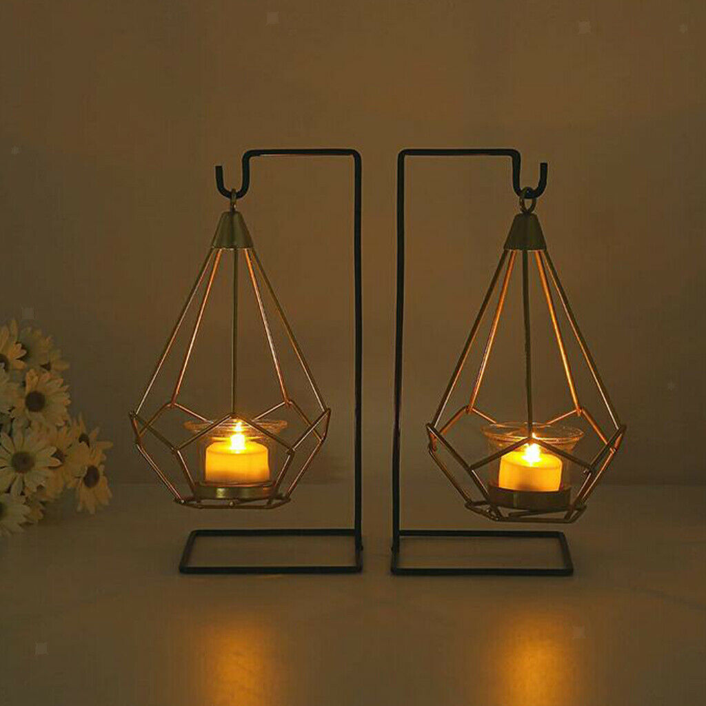 Geometric Hanging Tea Light Candle Holder Decor Table Decoration for Wedding