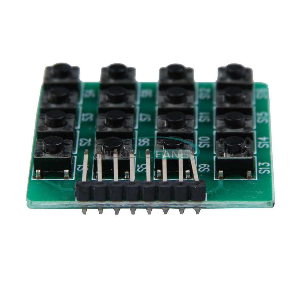 2PCS 4x4 Matrix 16 Keypad Keyboard 16 Botton Module MCU Green Board for Arduino