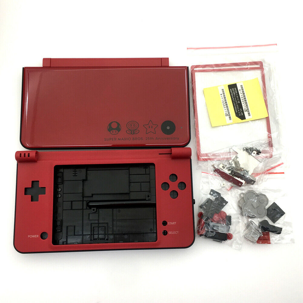 Red Mario Housing Shell Case cover Repair Parts Replacement For Nintendo NDSi XL