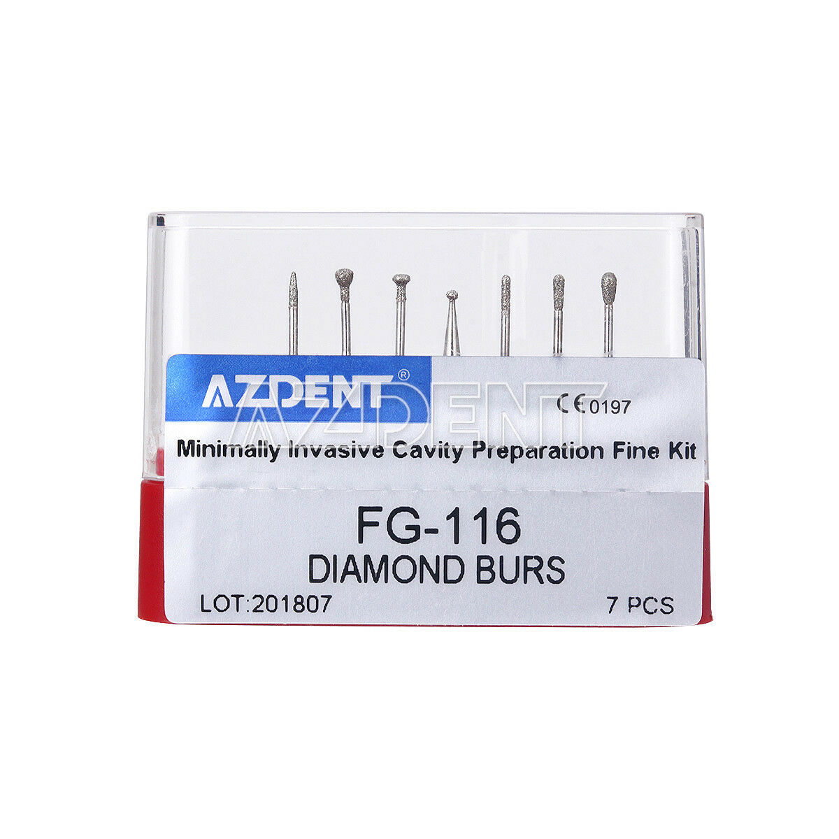 100X Dental Diamond Bur FG Minimally Invasive Cavity Preparation Fine Kit FG-116