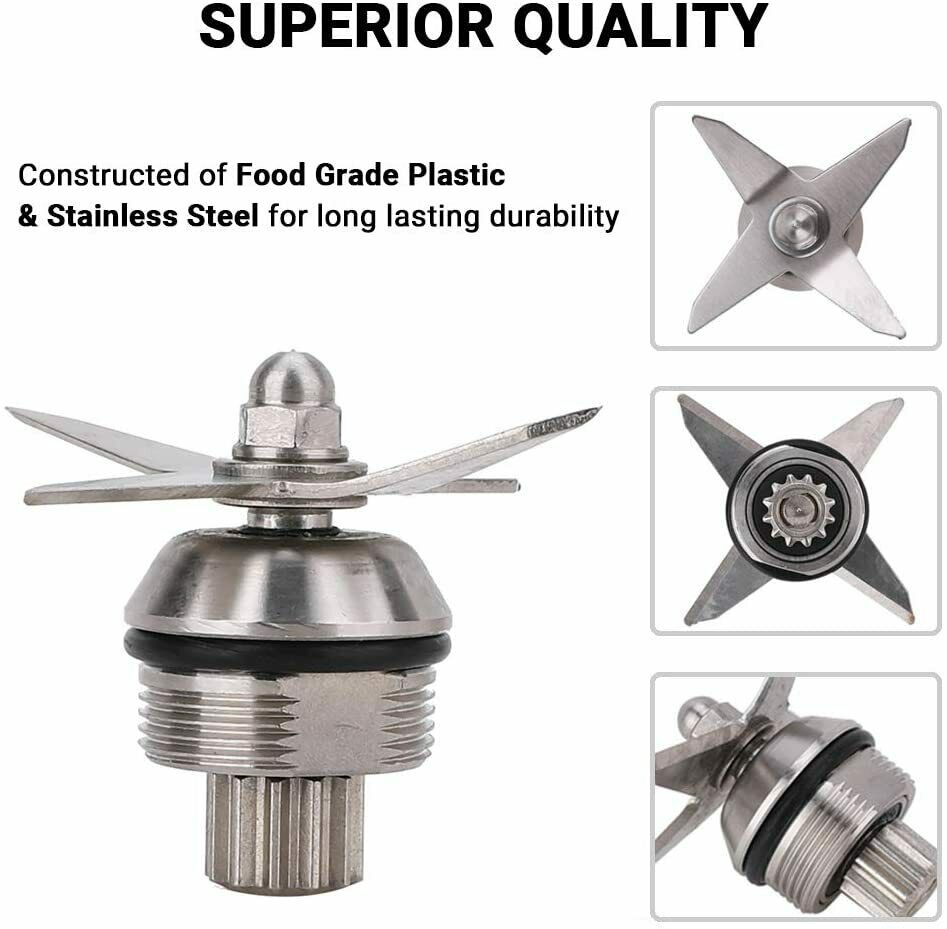 Wet Blade Assembly with Wrench & Drive Socket Kit for Vitamix 5200 Series Parts