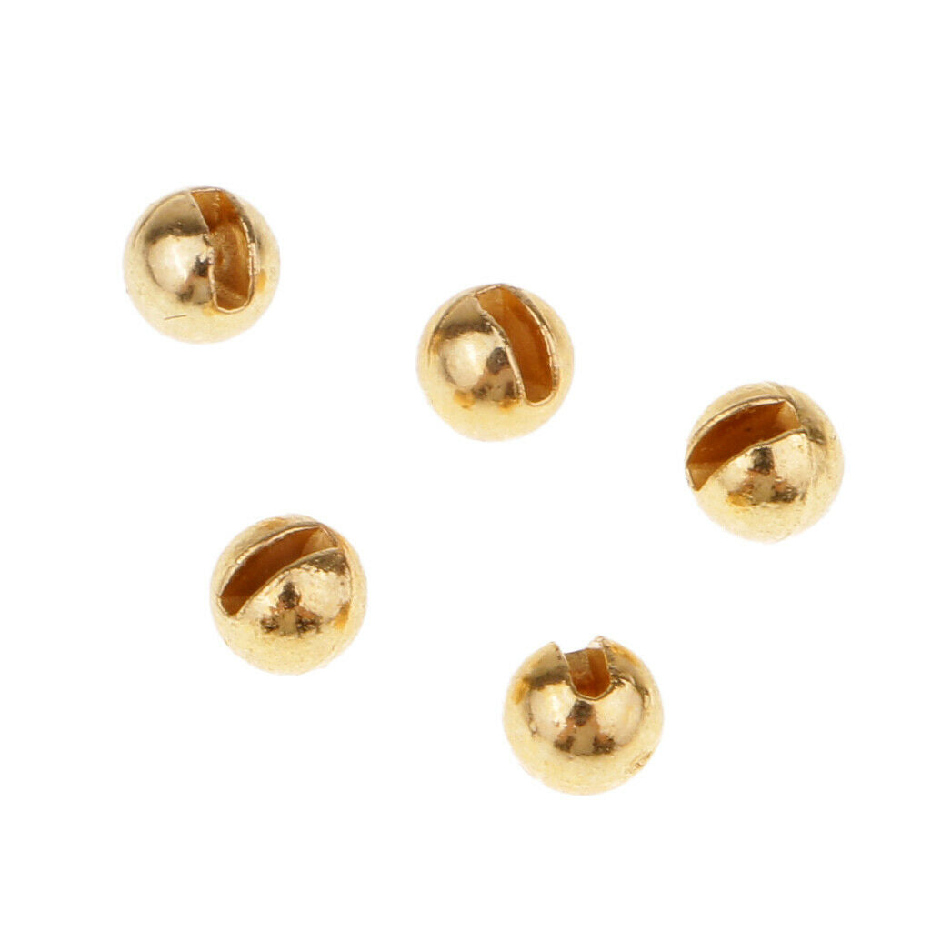 3X of 25 Fly Tying Beads Slotted Tungsten Beads 5 Sizes Heavy Deep Nymphs 3.0mm