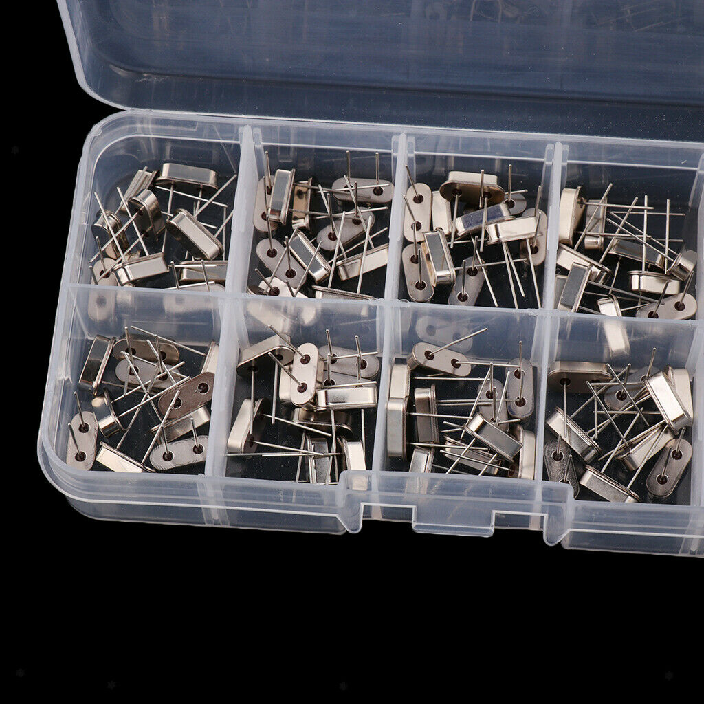 Set Of 100 Quartz Crystal Oscillator Resonator Assortment Kit 10 Value High