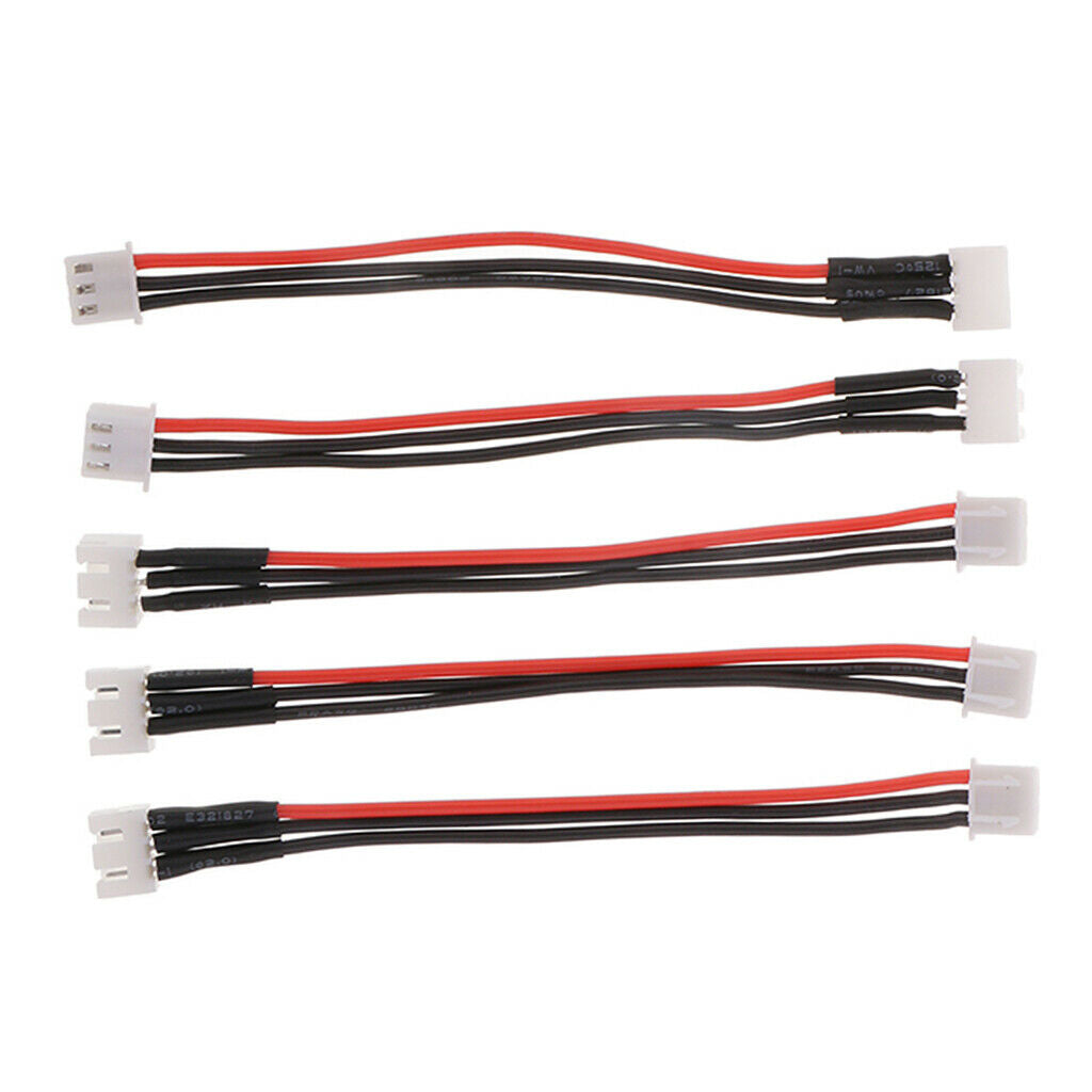 5x 2S(7.4V) Li-ion Lithium Lipo Battery Balance Charger Cable Lead Adapter