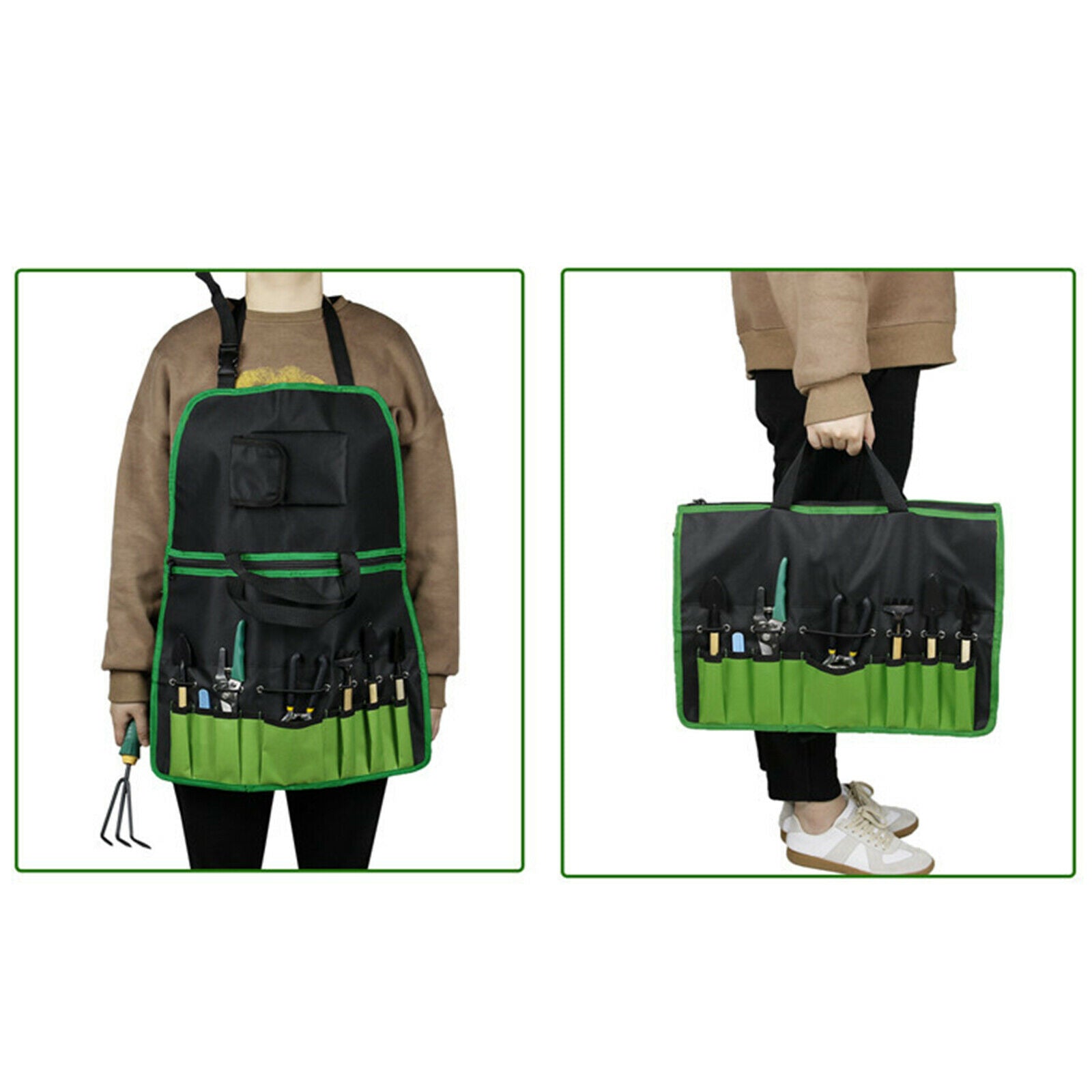 Garden Tool Oxford Cloth Bib Apron Outdoor Waterproof Picnic Gardening Barbecue