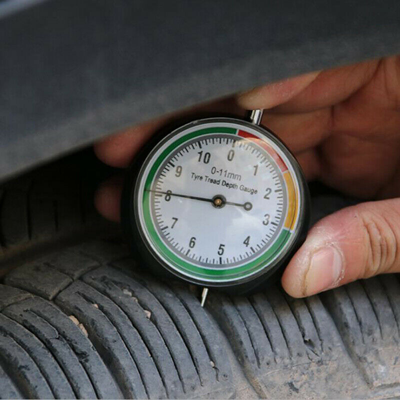 Car Tyre Tread Depth Gauge Trucks Van Tire Pointer Monitor Measure Device.l8