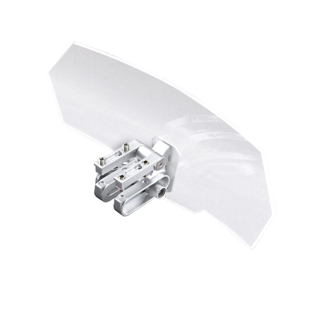 1x Universal Windshield Windscreen Spoiler Wind Deflector Clear for Motorbike