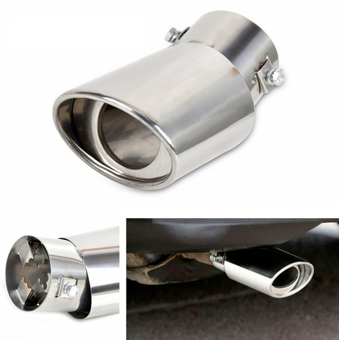 Vehicle Car 60mm Exhaust Tip Tail Pipe Muffler Stainless Steel Anti-corrosive