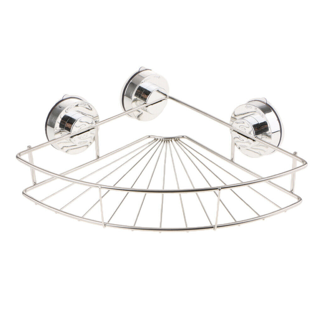 Corner Shower Caddy Suction Cup Stainless