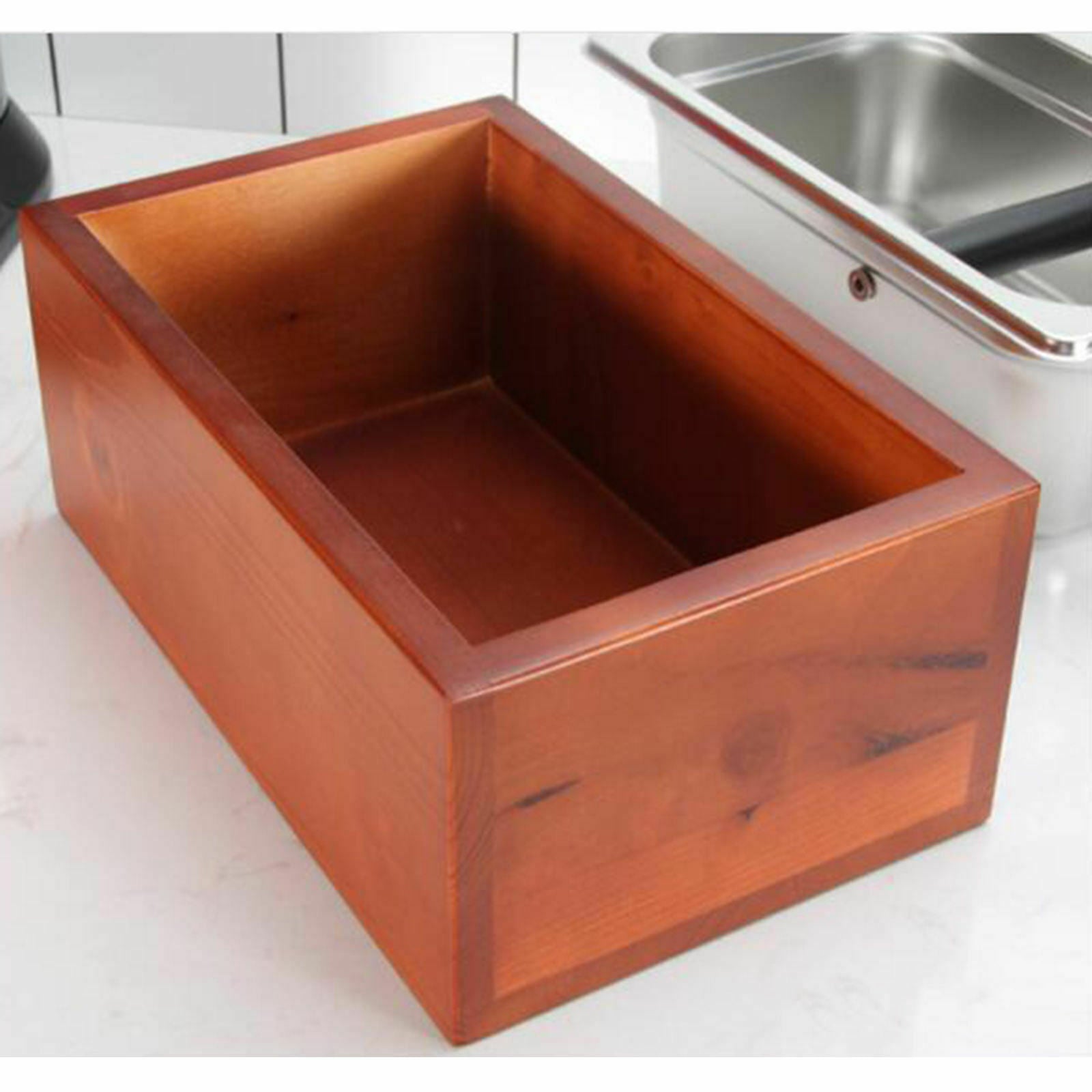 Durable Coffee Knock Box Non-Slip Solid Wood Base Easy & Mess-Free Disposal