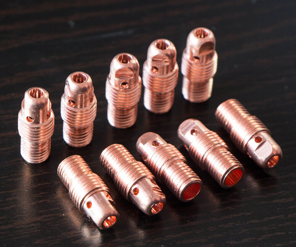 10pcs 13N28 2.4mm 3/32" Collet Body WP-9 20 TIG welding [M_M_S]